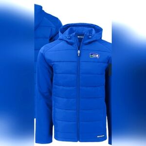 Seattle Seahawks Cutter & Buck Women's Throwback Evoke Hybrid Eco Softshell Recy